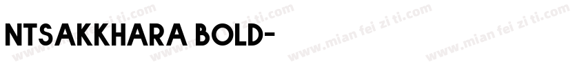 ntsakkhara bold字体转换